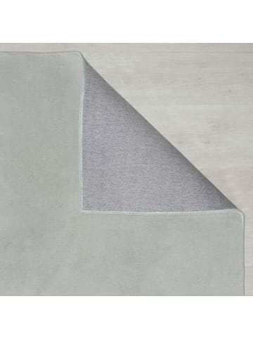 KADIMA DESIGN Teppich Polyester Latex, Klassischer Zimmerteppich, Weicher Flor in Grau