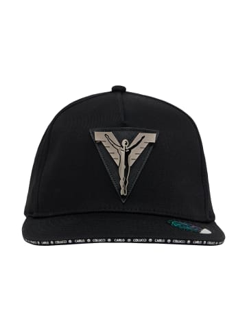Carlo Colucci Snapback Cap Engler in Schwarz