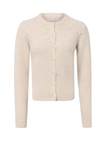 Marie Lund Strickjacke in sand - 0001