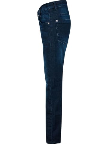 Blue Effect Jeans Hose weit Plus-Größe in blue denim