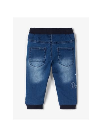 name it Unisex Baby-Hose mit Elefanten-Stick in Blau