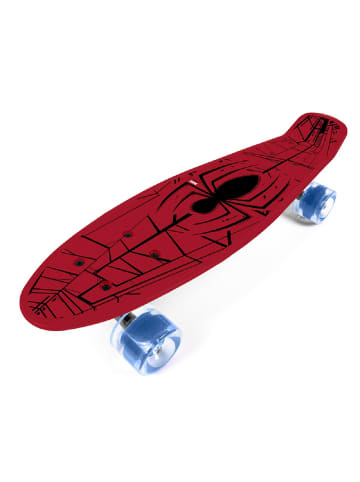 Spiderman Pennyboard Robustes Polypropylen und Polyurethanräder in Rot