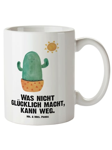 Mr. & Mrs. Panda Pott Kaktus Sonne mit Spruch in Weiß