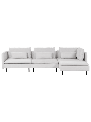 Beliani 3-tlg Modulsofa EGERIS in Grau/Schwarz