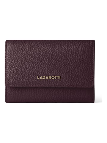 Lazarotti Bologna Leather Geldbörse Leder 14 cm in burgundy
