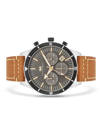 Rhodenwald & Söhne Uhr Classic aus Echtleder in braun
