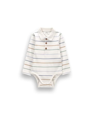 Coccodrillo Langärmliger body polo in ecru