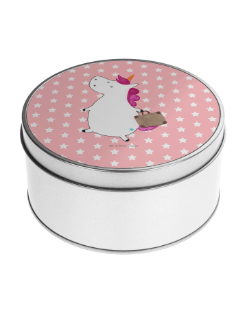 Mr. & Mrs. Panda Teedose Einhorn Koffer ohne Spruch in Rot Pastell