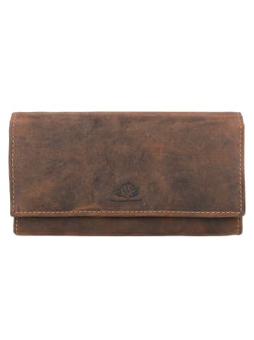 Greenburry Vintage Geldbörse Leder 18,5 cm antikbraun