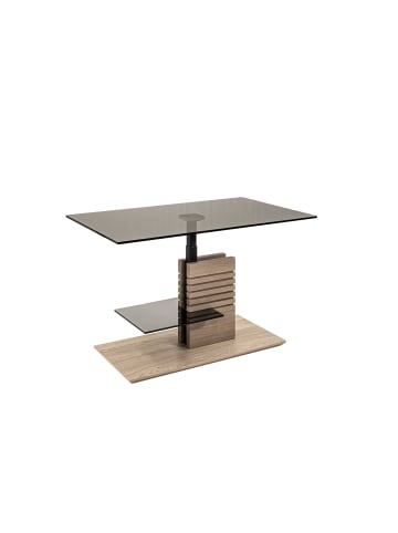 58 aufm Kessel COUCHTISCH Celka 100x60x47 höhenverstellbar Wildeiche/Parsol