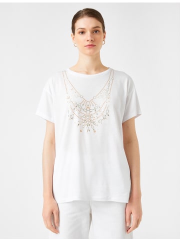 KOTON T-shirt in Weiß