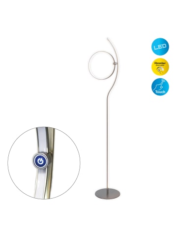 näve LED Stehleuchte "LOOP LINE" in stahl-blank - EEK G