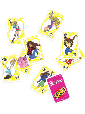 Mattel UNO Barbie Kartenspiel spezielle Hi Barbie! Regeln ab 7 Jahre 2-4 Spieler