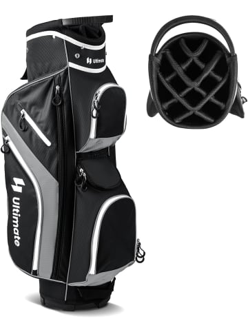 COSTWAY Golfbag leicht mit 14 er Unterteilung in Grau