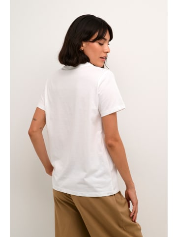 Kaffe T-shirt KApolly Regular fit in Chalk / Sand Graphic Print