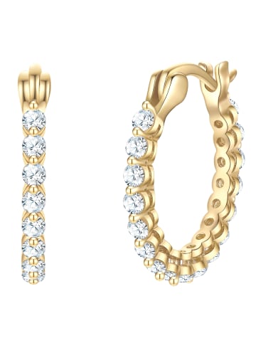 Glanzstücke München Ohrringe aus Sterling Silber mit Zirkonia in gelbgold