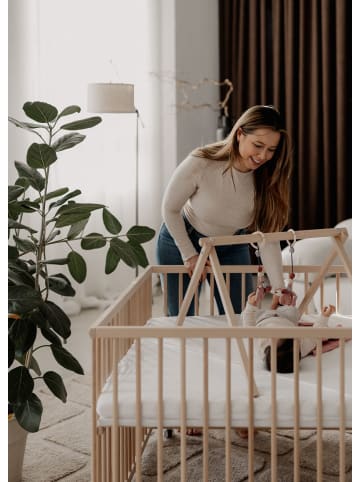 Sämann Sämann Laufgitter mit Matratze SleepPlus - natur - Premium Kollektion