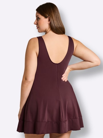 sheego Badekleid in burgund