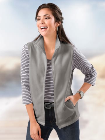 Sieh an! Fleece-Weste in grau