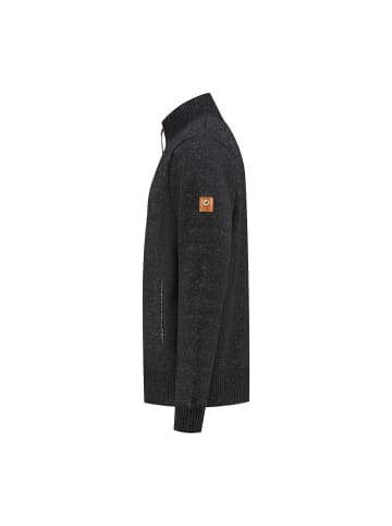 MGO leisure wear Pine Cardigan in Schwarz