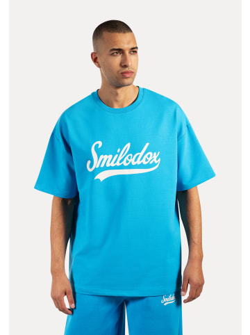 SMILODOX T-Shirt Lorik in Hellblau