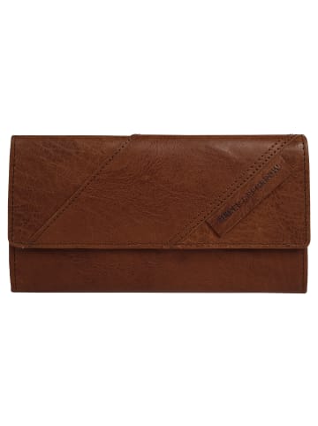 SPIKES & SPARROW Geldbörse echt Leder in cognac