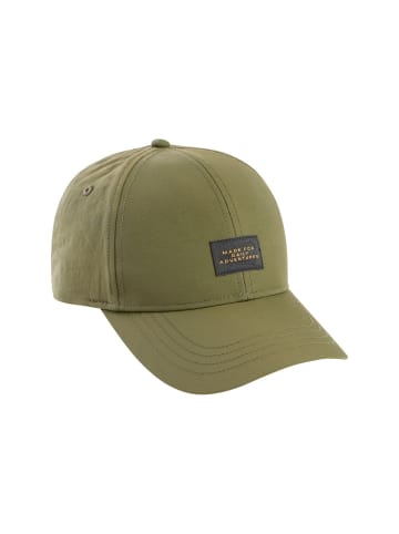 Camel Active Cap mit platziertem Print in Olivgrün