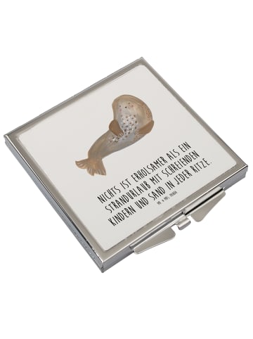 Mr. & Mrs. Panda Klappspiegel Sommerchaos mit Spruch in Weiß