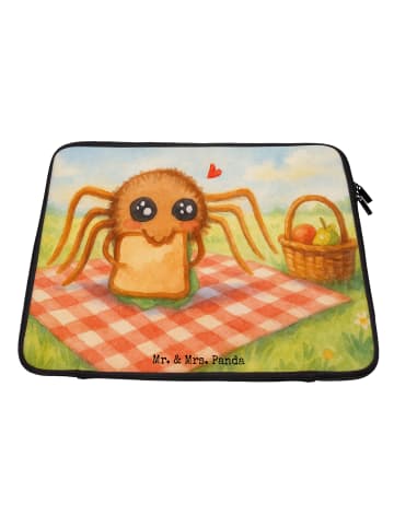 Mr. & Mrs. Panda Laptop Tasche Spinne Agathe Sandwich Design ohn... in Weiß