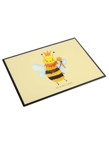 Mr. & Mrs. Panda Schreibunterlage Biene König ohne Spruch in Gelb Pastell