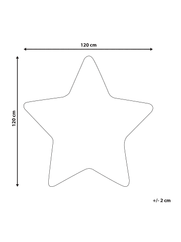 Beliani Kinderteppich SIRIUS in Rosa/Schwarz - (W) 120 x (H) 1 x (L) 120 cm