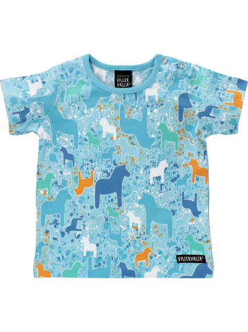 Villervalla T-shirts Dala in blau