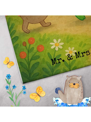 Mr. & Mrs. Panda Gästehandtücher Schildkröte Maus Design ohne Sp... in Weiß