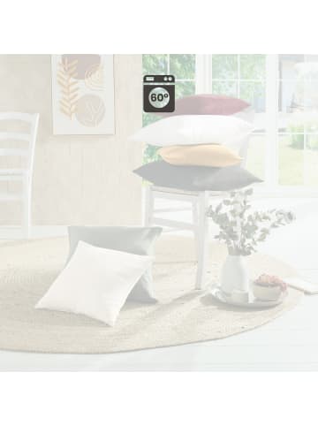 Erwin Müller Baumwolle Kissenhülle Arona in dunkelrot