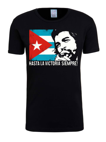Logoshirt T-Shirt Che Guevara - Cuban Flag in schwarz