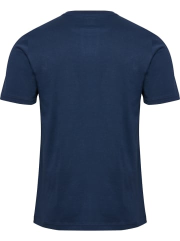 Hummel T-Shirt "Hmlelemental Logo Cotton Tee" in Blau