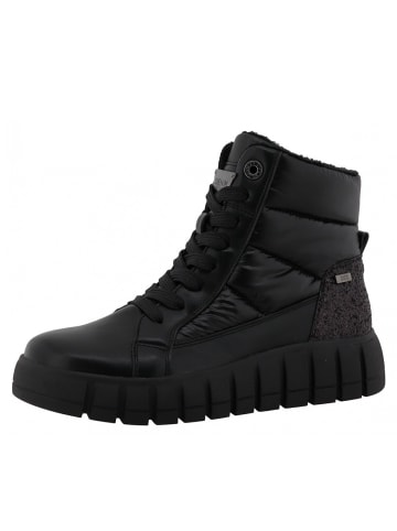 Tom Tailor Schnürstiefel in Schwarz