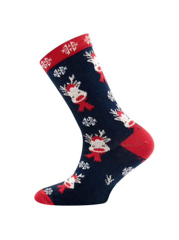 ewers 2er-Set Socken 2er Pack Rentiere/HoHoHo in bunt