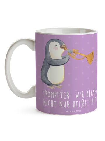 Mr. & Mrs. Panda Tasse Trompete Kunst mit Spruch in Lavendeltraum