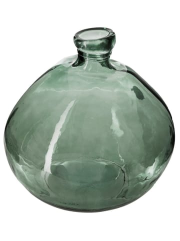 Atmosphera Créateur d'intérieur Runde Vase für geschnittene Vasen, Glas in Khaki, (B) 33 x (H) 33 x (L) 33 cm