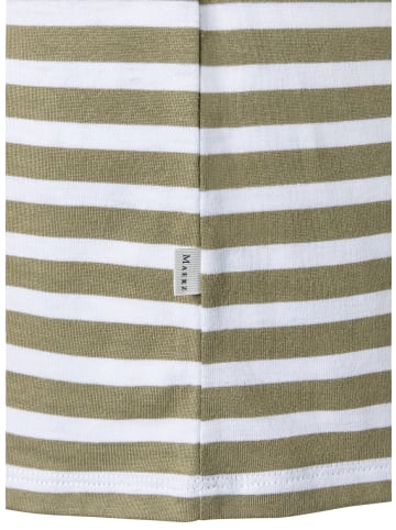 März T-Shirt in oliv weiß