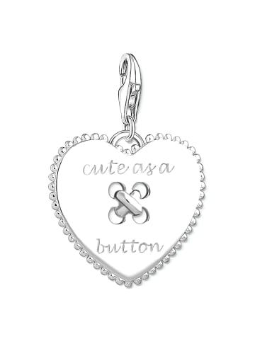 Thomas Sabo Charm "Herz cute as a Button" in Silber