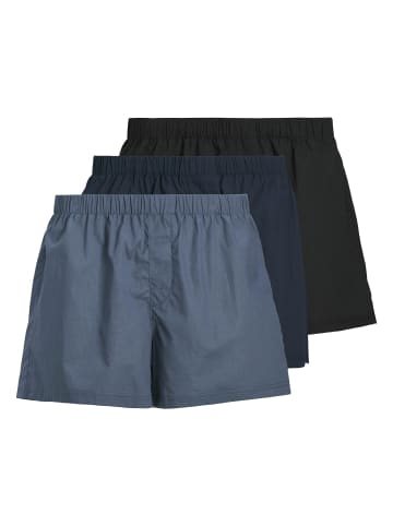 Jack & Jones Web-Boxershorts 3er Pack in Dunkelblau