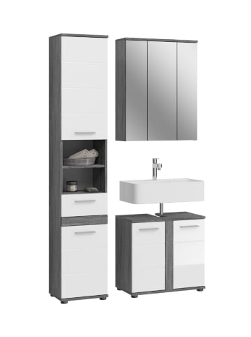 ebuy24 Badmöbelset Blake Weiß 114 x 34 cm