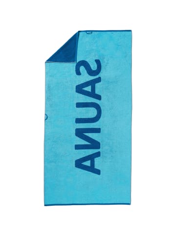 Erwin Müller Jacquard Saunatuch in blau-türkis