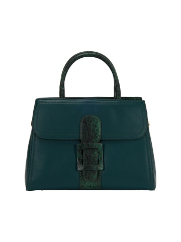faina Women Handbag in Dark Green
