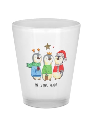 Mr. & Mrs. Panda Schnapsglas Winterzeit Heilige drei Könige ohne... in Transparent