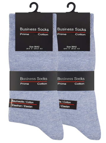 Cotton Prime® 10 Paar Business Socken Prime Cotton in blau