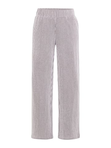 Olsen Hose Anna Wide in schoko weiß - 0001