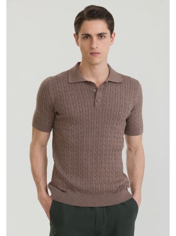 Felix Hardy Polo Shirt Kurzarm in braun